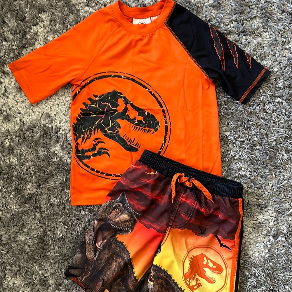 Boy’s Jurassic Park swim bundle